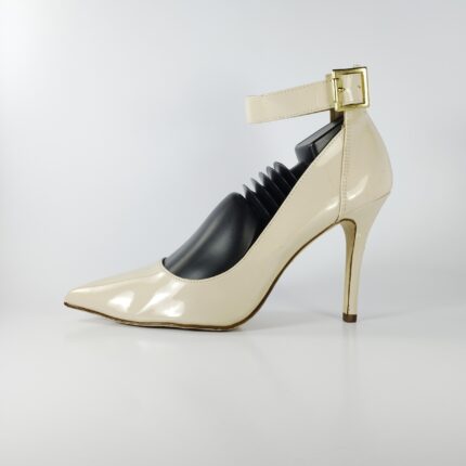 Buy Bone Standard Fit Forever Comfort Point Toe Buckle Hardware Detail Block Heels from the reborn UK online shop