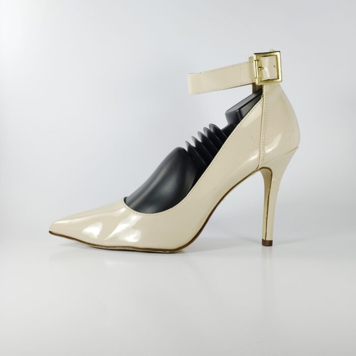 Buy Bone Standard Fit Forever Comfort Point Toe Buckle Hardware Detail Block Heels from the reborn UK online shop