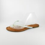 White Thin Strap Thong Flip Flop Sandals Women's Size 43 US Size 11 | reborn heels