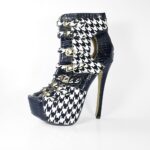 Ladies SERGIO TODZI Floral Platform Stiletto Heels Shoes Peep Toe