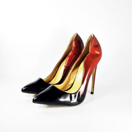 | Shop Miss Black Red Lou 20 Faux Patent Pointed Shoes for Women from